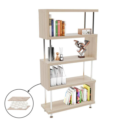 5 Shelf Bookcase S-Shaped
