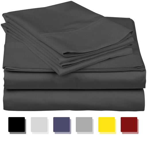 True Luxury 1000-Thread-Count 100% Egyptian Cotton Bed Sheets, 4-Pc