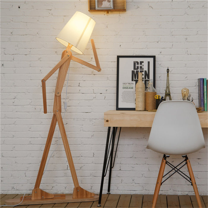 Modern Contemporary Decorative Wooden Floor Lamp