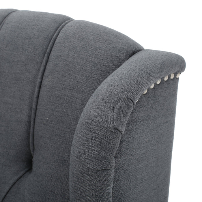 Accent Chair in Charcoal Gray