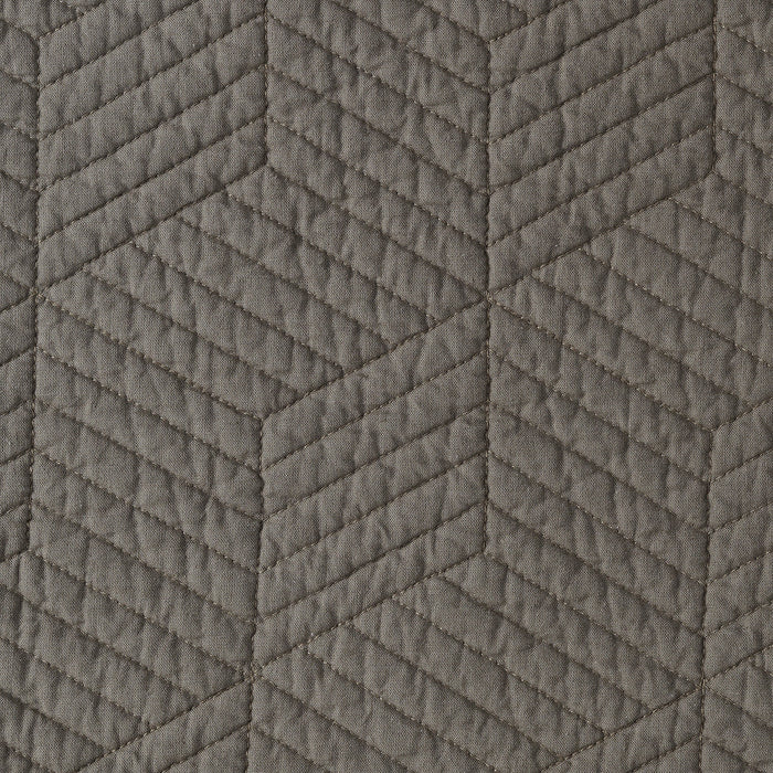Modern Stone Washed Textured Geo Coverlet Bedding Set