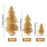 Small DIY Christmas Pine Tree Mini Sisal Bottle Brush Christmas Tree Santa Snow Frost Village House