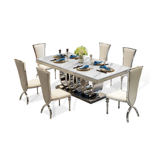 Stainless Steel Dining Set