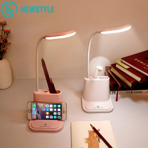 table lamps USB Rechargeable LED Desk Lamp Touch Dimming Adjustment Table Lamp for Children Kids Reading Study Bedside Bedroom Living Room,