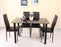 Faux Leather Dining Table Set